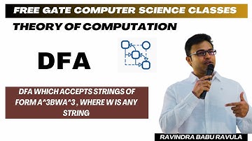 TOC | DFA | DFA which accepts strings of form  a^3bwa^3 , where 