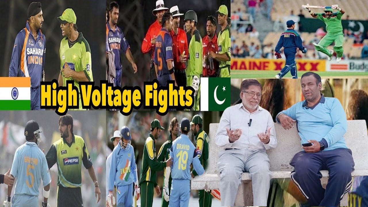 India vs Pakistan Cricket - Fights & Sledging I Top 5 Clashes Between ...