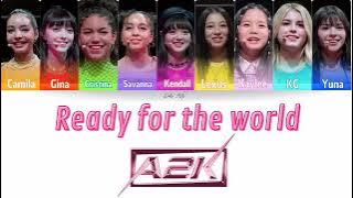 #a2k #jyp A2K 'Ready For The World' COLOR CODED LYRICS - [final show Song]