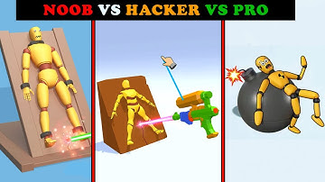 Break The Ragdoll | NOOB vs HACKER vs PRO Funniest Android Gameplay ASMR