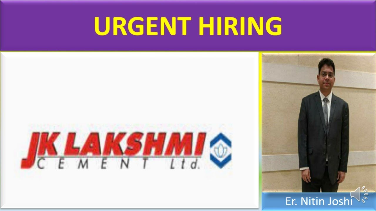 JK lakshmi Cement Ltd Jobs JK Cement jobs Cement jobs Haryana