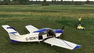 MSFS 2020. Just Flight PA28 Arrow IV Test Flight. EGCB Barton Airfield to EGCK Caernarfon Airport.
