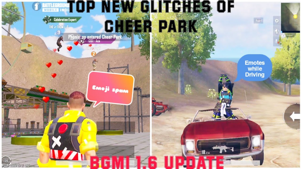TOP 5 GLITCHES OF CHEER PARK PART 2 || EMOJI SPAM GLITCH ❤️ | GLITCHES LIKE HACKER😍 #cheerparkglitch