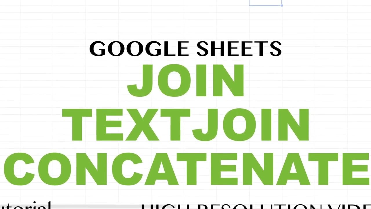 Google Sheets | CONCATENATE, JOIN, &, JOINTEXT Functions Tutorial (FINAL)
