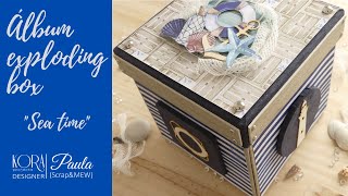 Cómo hacer una EXPLODING BOX. Scrapbooking. Kora propjects.
