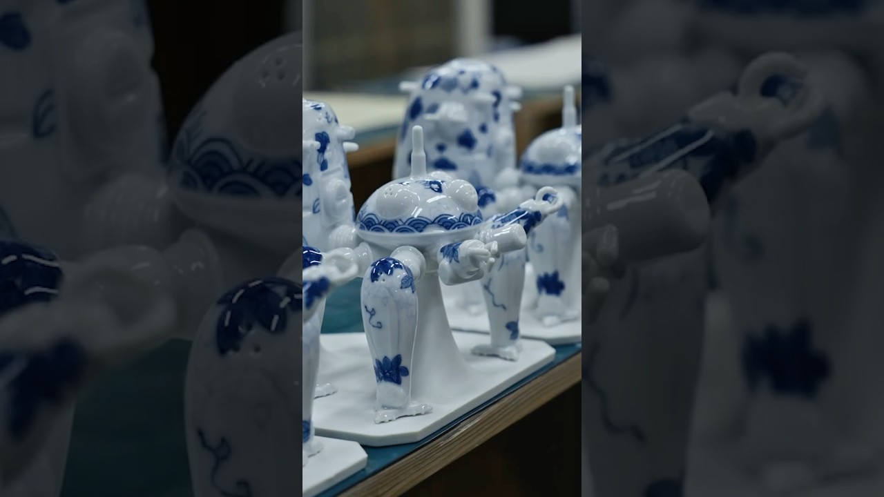 Glazing,Glost Firing/釉薬掛け本焼き #YOYOYO #攻殻機動隊 #GhostInTheShell #Craftsmanship #process