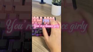 Pov you’re a finance girly. Watch with sound on 🔊. #keebtalk #keebs #keyboard #typing
