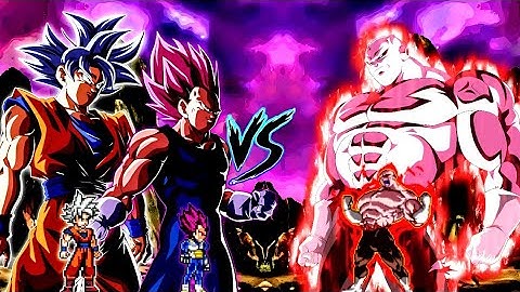 Goku DBS V3.5 OP (all form) & Vegeta DBS V2 OP (all form) VS Jiren V2 OP (Zeed) in Mugen