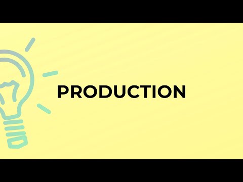 What Is The Meaning Of The Word PRODUCTION