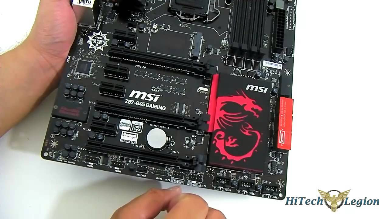 MSI Z87-G45 Gaming Motherboard Unboxing + Overview - YouTube