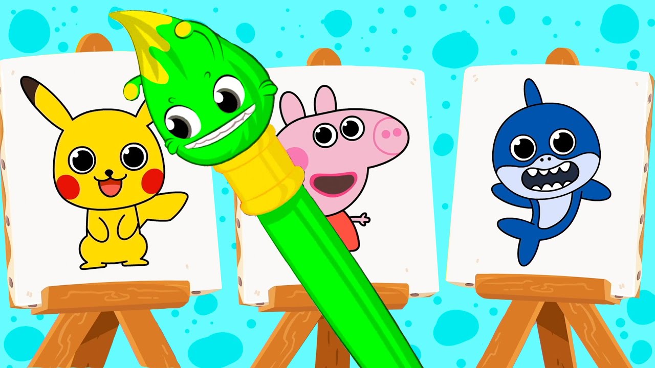 Learn the colors with your magic friend Groovy The Martian | Educational videos for kids