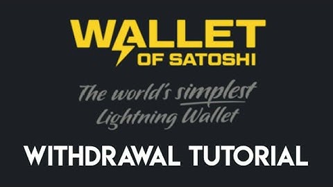 Wallet of Satoshi Withdrawal Tutorial | Lightning Network | How to transfer Bitcoin