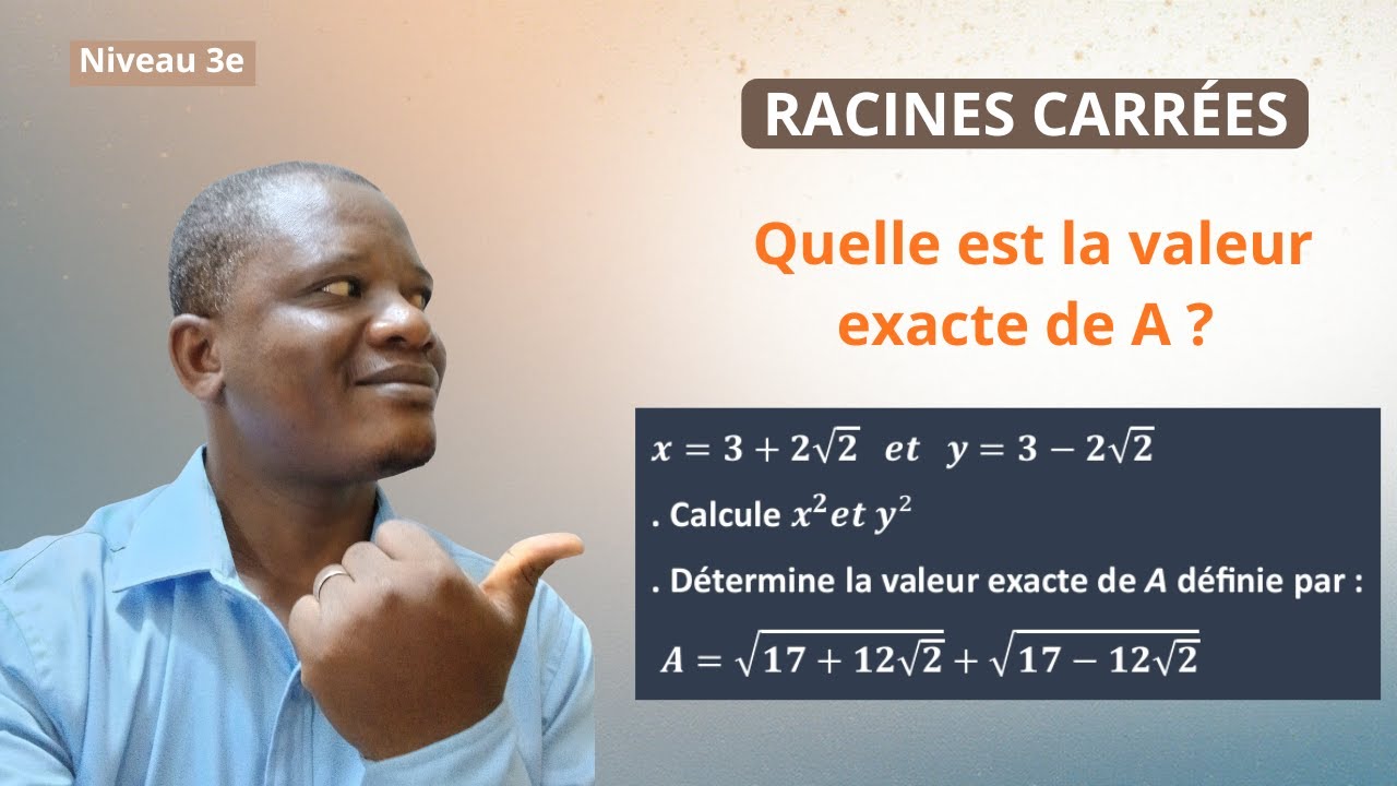 Tu bloques sur les racines carrées ? Regarde ça !