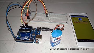 Arduino + LM35 + Bluetooth HC-05 Module | Temperature Monitoring on Smartphone