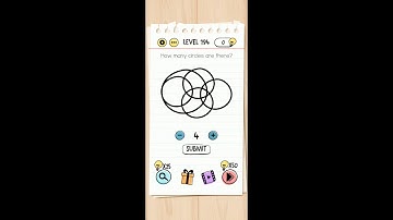 Brain Test Level 194 how many circles are there