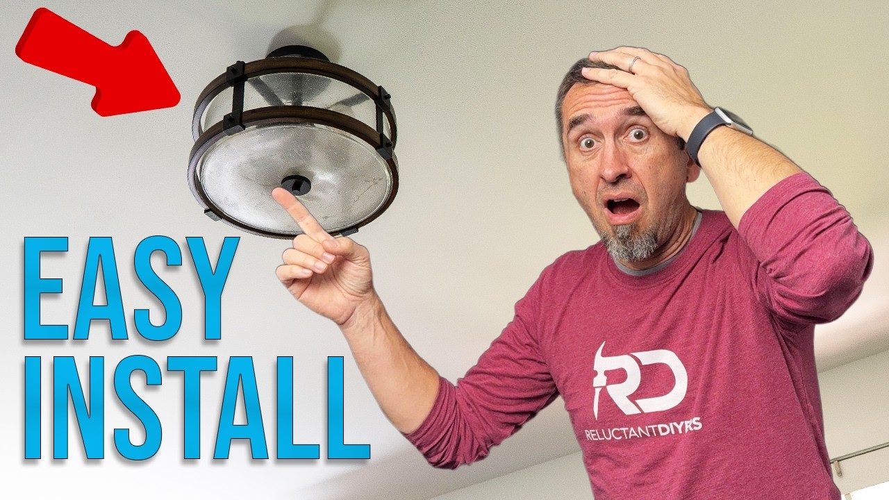 DIY Ceiling Light Swap - Save Money and Build Confidence!
