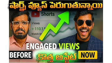 YouTube Shorts View Count Update 2025 | A change to how we count Short views | Telugu