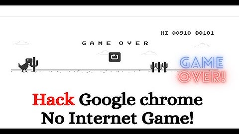 Google Dinosaur Game HACKS || Hack Google Chrome Dino Game For Unlimited Score