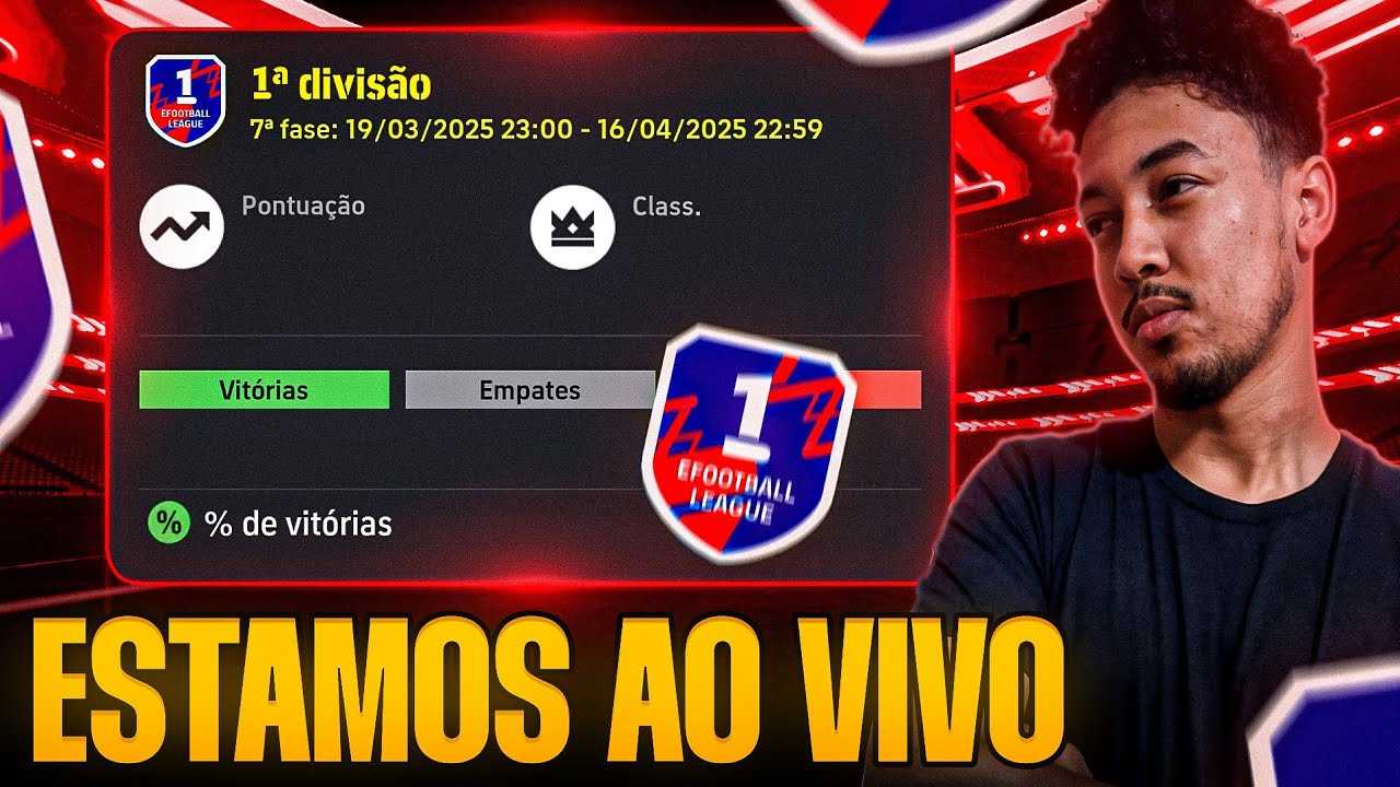 🔥AO VIVO RUMO A 1° DIVISÃO NA CONTA DOS INSCRITOS NO EFOOTBALL 2026 MOBILE 