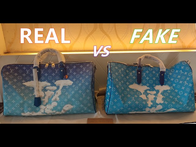 M45428 Real vs Fake Louis Vuitton Cloud Keepall Keepall