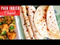 Recette chapati indien facile   pain indien roti  cuisine indienne vegetarienne