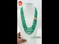 Green Color Beads Necklace with Silver Pendant | Customized Necklace at Lowest Price