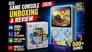 G5 Game Console Unboxing &amp; Review 2026 🎮 | 500+ Games 🔥 Budget Retro Gaming Beast? #viral