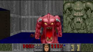 Doom, E2M7 - Spawning Vats, UV, Fast-Monsters, All Kills, All Secrets, Pistol Start