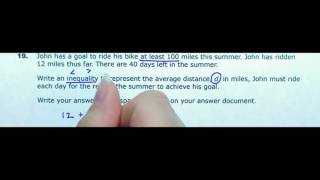 Algebra 1, Subpart 2 EOC Practice Book #19