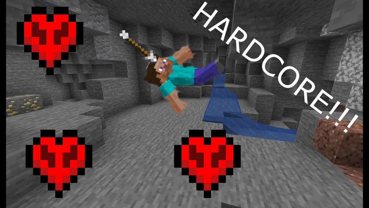 I ALMOST DIED TWICE!!! | Minecraft Hardcore Ep2 - YouTube