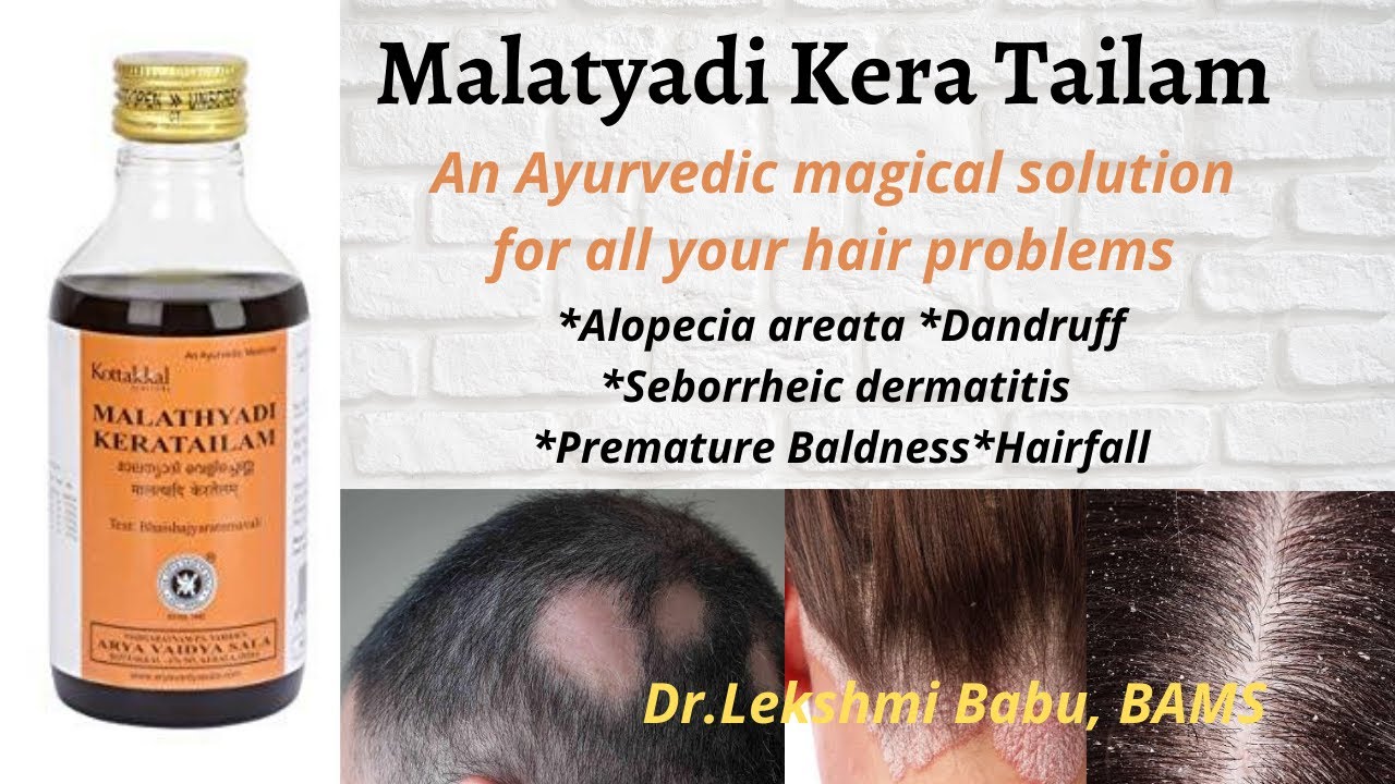 Malatyadi Kera Thailam Haaröl – Gegen Alopecia Areata & Für Dichteres Haar, 200 Ml, Von Arya Vaidya Sala