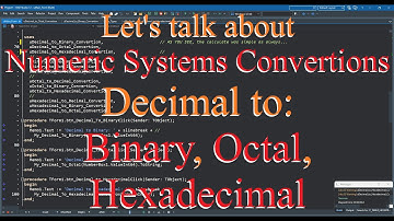 Delphi: Numeric Systems Convertions: 01 - Decimal to Binary, to Octal, to Hexadecimal