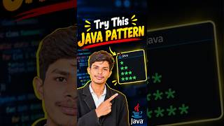 Star Pattern in Java using For Loop 🔥 #shorts #java