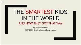 EDTP 2301 Reading Report Presentation