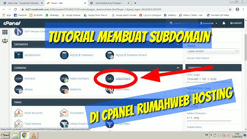 Cara Membuat Subdomain di Cpanel Rumahweb