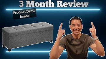 Dark Gray Folding Storage Ottoman Bench | Versatile Storage Solution for Living Room & Bedroom