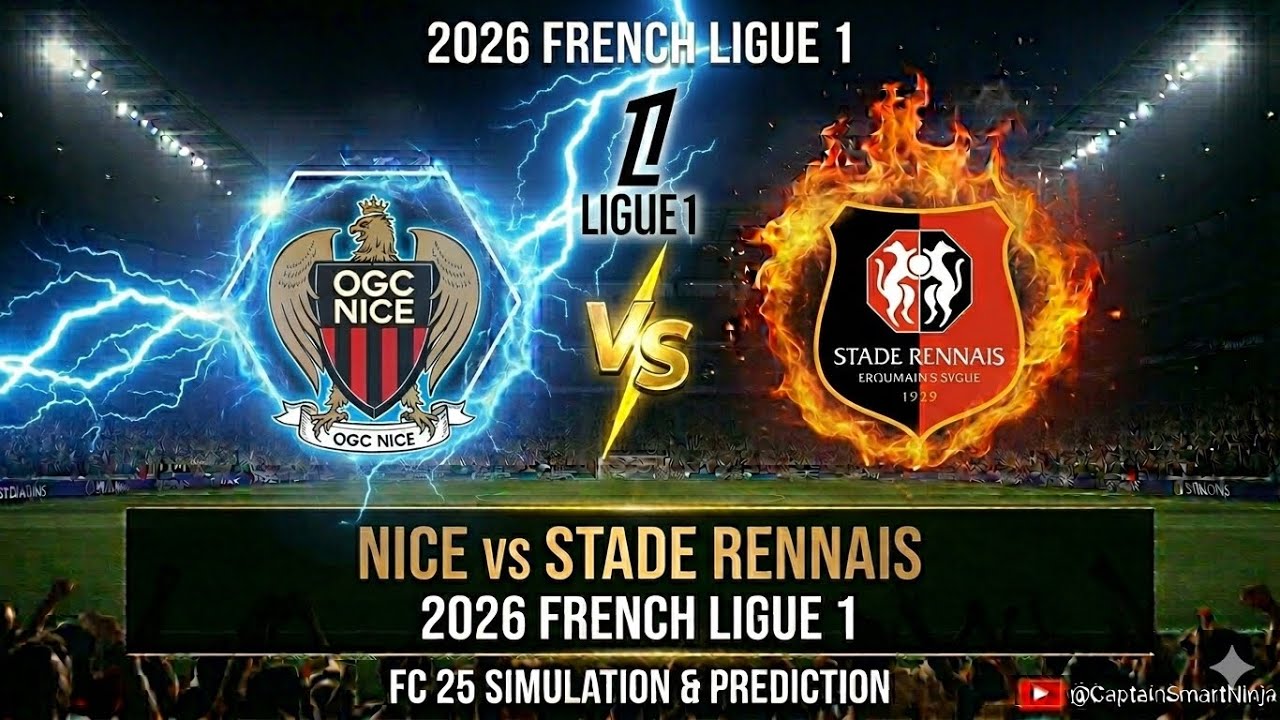 2026 FRENCH LIGUE 1. NICE VS STADE RENNAIS. FC 25 SIMULATION.