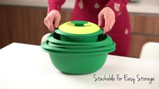 Tupperware Emerald Serving Set