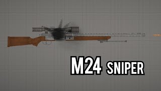 I Made A M24 Sniper Rifle In Melon Playground