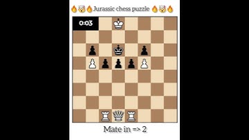 2023 Hard mate in 2 chackmate! | Jurassic chess puzzle!! New tricks and Trap! 🤯#chess #short #shorts