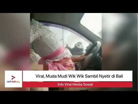 Wikwik dengan kekasih didalam mobil menggunakan baju adat di Bali