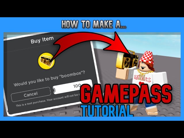 How to make a Gamepass WORK in ROBLOX Studio! (Add gamepasses to