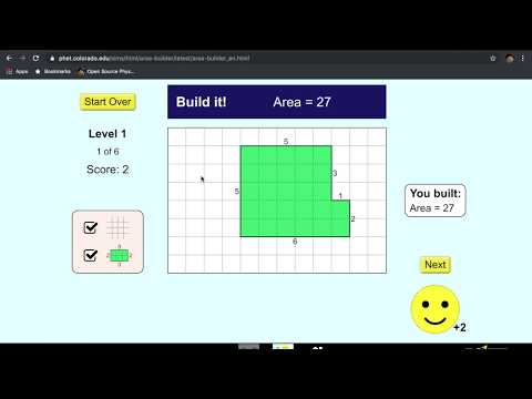 Area and Perimeter by PhET