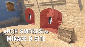 Fast Mirage Arch Smokes to Easily Take B | CS2 Utility Guide