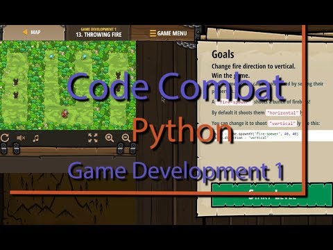 CodeCombat Throwing Fire Level 13 Python Game Development Tutorial