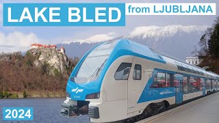 Lake Bled by Train from Ljubljana via Jesenice | Scenic Trip in Slovenia by Stadler FLIRT & KISS.