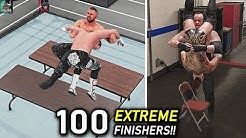 WWE 2K19 Top 100 Extreme Finishers!! WWE 2K20 Countdown