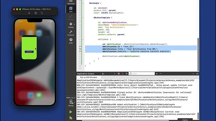 Qt/QML for iOS: Delayed iOS Notifications
