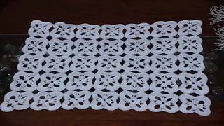 Carpeta cuadrada a crochet uniòn de motivos paso a paso