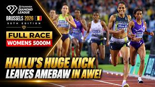Womens 5000m FULL Race | Brussels 2026 Diamond League | Hailu SHOCKS World Lead Amebaw! screenshot 1